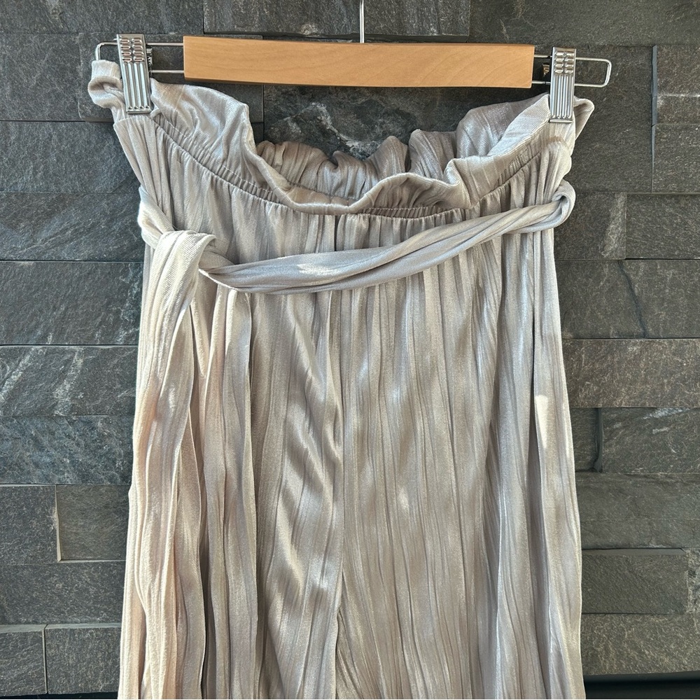 Zara Trafaluc Pleated Velvet Pants - Picture 2 of 6